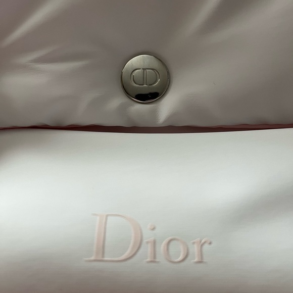New DIOR Puffy “Trousse” Pearlized White & Pink Pouch - box included. - Picture 2 of 11